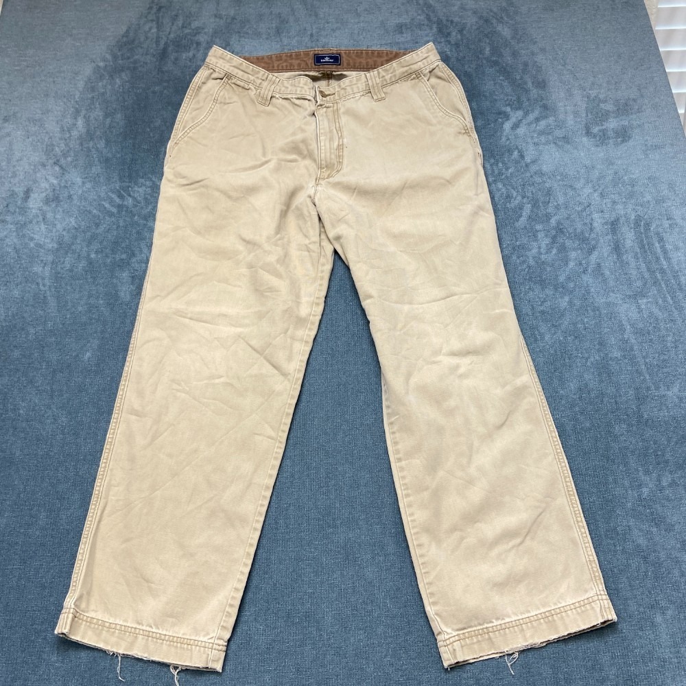 Dockers Chino Pants Mens 36x30 Beige Cotton Slash Pockets Flat Front Relaxed Fit